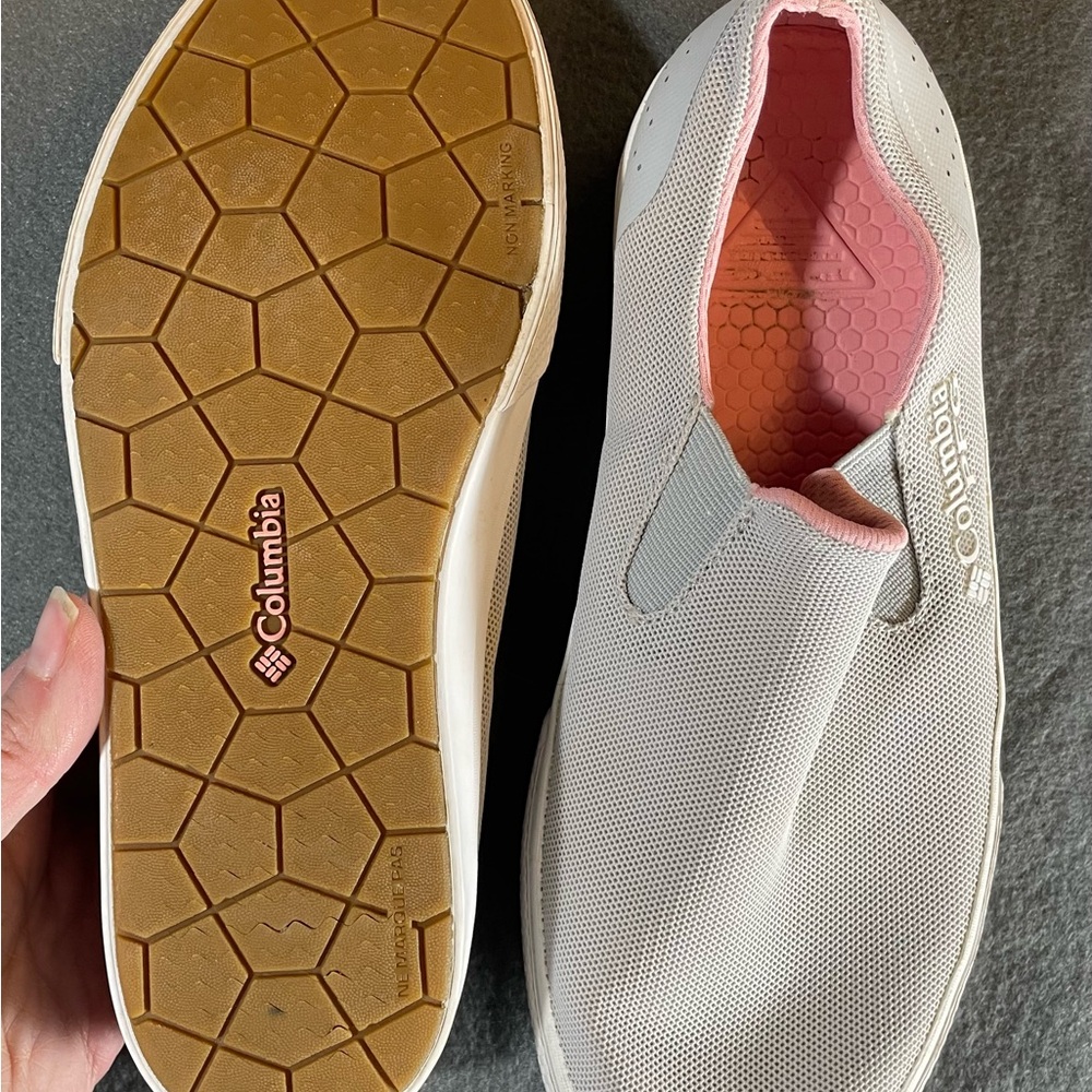 Columbia Gray and Pink Slip-On Shoes - Picture 4 of 10